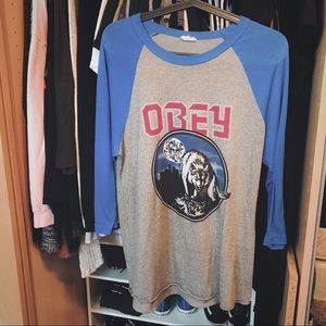 OBEY Graphic Baseball Tee